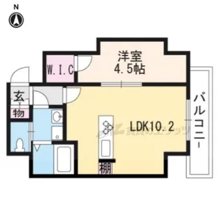 THE CITY RESIDENCE 山科駅前【203号室】の間取り