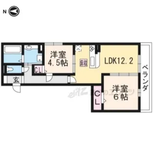 セジュール長岡天神【3階】の間取り