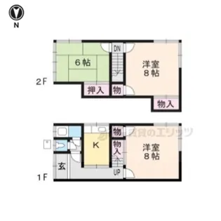 京都府京都市右京区梅ケ畑中田町【一戸建】の間取り