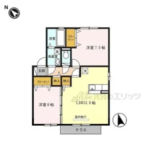 ソレイユ・ヴィラ A館【2階】の間取り
