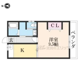 Wish真野【1階】の間取り