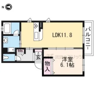 シャーメゾンK・Y【201号室】の間取り