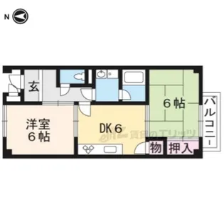 SurplusみくもD【1階】の間取り