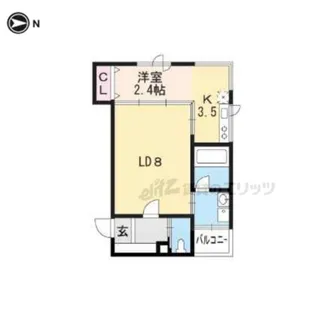 CASA OKAMOTO【203号室】の間取り