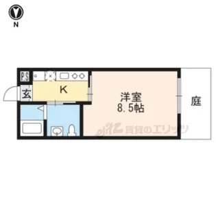 エビス今出川【105号室】の間取り