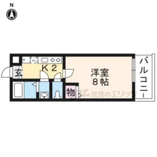 フラッティ丸太町御前【302号室】の間取り