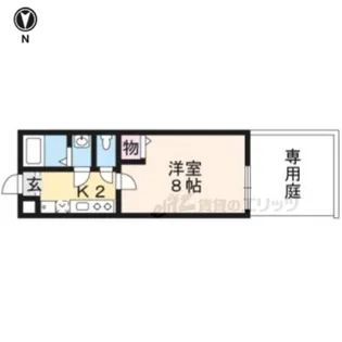 フラッティ丸太町御前【1階】の間取り