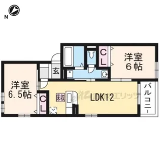 リヴィエール・コート Ⅱ【1階】の間取り