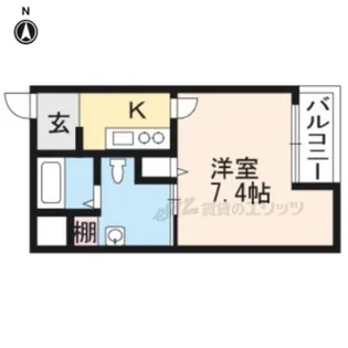 メゾン・サンマルタン京大北【3階】の間取り
