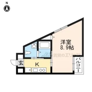 メゾン・サンマルタン京大北【4階】の間取り