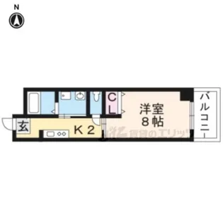 GRACE北白川【5階】の間取り