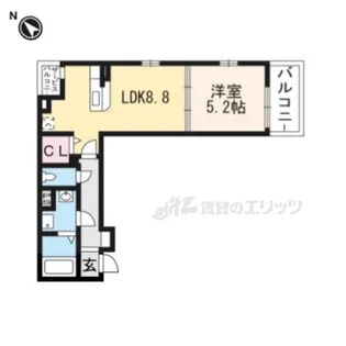 ディアコート洛東【303号室】の間取り