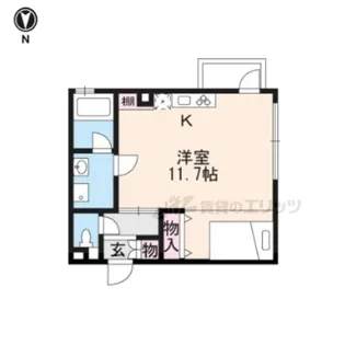 グレースアレイ西院【2階】の間取り