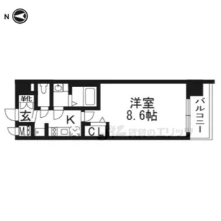 プレサンスTHE KYOTO流雅【2階】の間取り