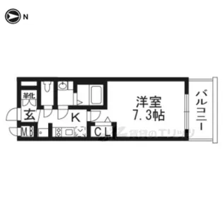 プレサンスTHE KYOTO流雅【2階】の間取り