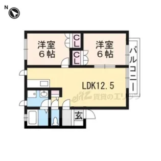 サニーコート【1階】の間取り