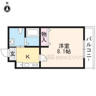 チェーズ高辻葛野西【201号室】の間取り