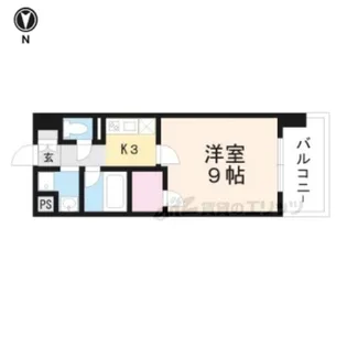 エルミナリゾート南草津【402号室】の間取り