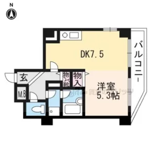 ホーユウコンフォルト二条城前【1106号室】の間取り
