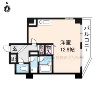 ホーユウコンフォルト二条城前【1106号室】の間取り