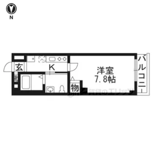フラッティ京都十条【5階】の間取り