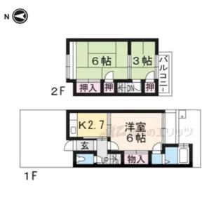 京都府京都市右京区太秦安井池田町【一戸建】の間取り