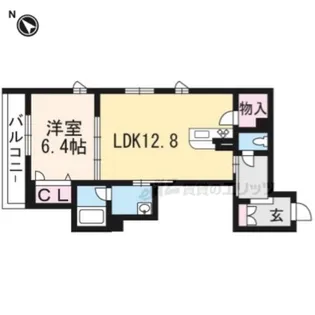 マルウチ【405号室】の間取り