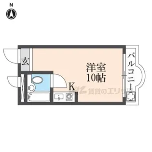 奈良アサカハイツ東【2階】の間取り