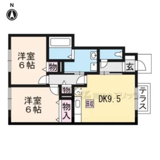 レイクビュー【1階】の間取り