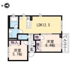 シャーメゾン岡崎【202号室】の間取り