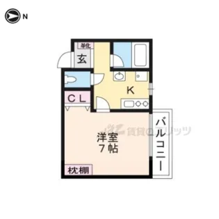 ネクストライフ桂駅【204号室】の間取り