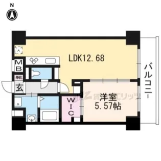 SAWARABI PARK HOUSE【202号室】の間取り