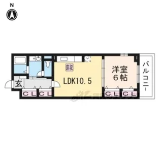 フラン シュシュ【1階】の間取り