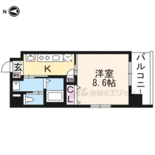 5S京都五条【5階】の間取り