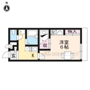 レオパレス萩ケ丘【2階】の間取り