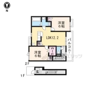 アルファコート【2階】の間取り