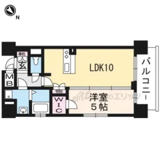 クリスタルグランツ京都西大路【2階】の間取り