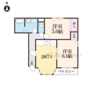 ラフィーネアミ【1階】の間取り