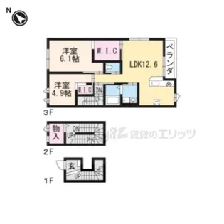 Star Dust Hills【3階】の間取り