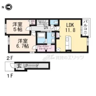 ウッディオアシス?【2階】の間取り