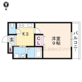 Coto Glance 一乗寺駅前【4階】の間取り