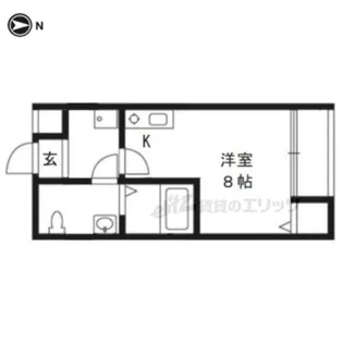 KYOTO HOUSE東寺【2階】の間取り