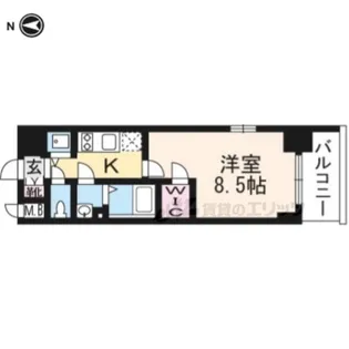 エスプレイス京都RAKUNAN【2階】の間取り