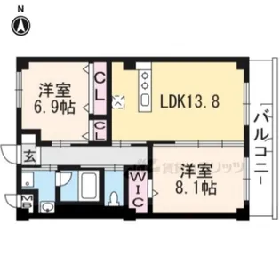 fresa【502号室】の間取り