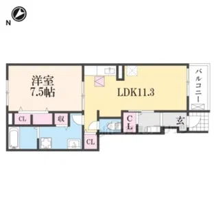 寺庄フォレストハイツ【204号室】の間取り