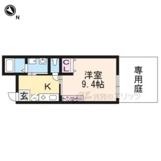 MESA VERDE桂A棟【A105号室】の間取り