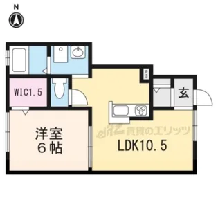 グリーングラス?A棟【102号室】の間取り