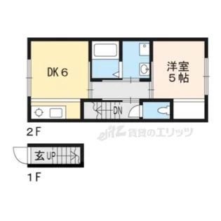 西ノ京円町テラス【201号室】の間取り