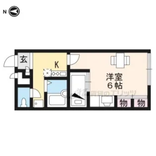 1Kの間取り画像
