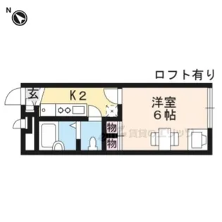 レオパレス淡海【108号室】の間取り